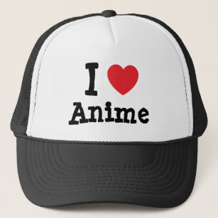 Ik hou van Anime hart op maat Trucker Pet