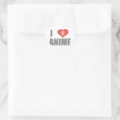 Ik hou van Anime Hart Sticker (Tas)