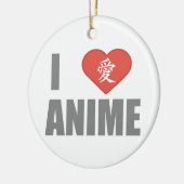 Ik hou van Anime Keramisch Ornament (Links)