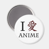 Ik hou van Anime Magneet (Voorkant / Achterkant)