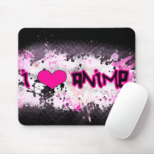 Ik hou van anime mousepad muismat (Met muis)
