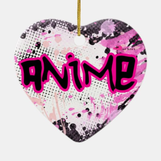 Ik hou van Anime Ornament (Achterkant)