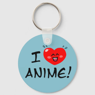 Ik hou van Anime Sleutelhanger