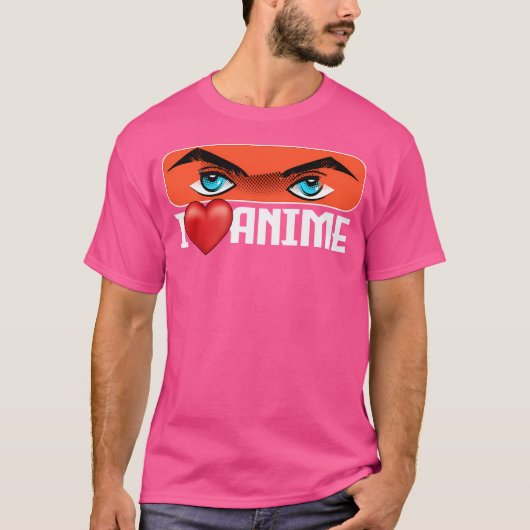 Ik hou van Anime T-shirt (Voorkant)