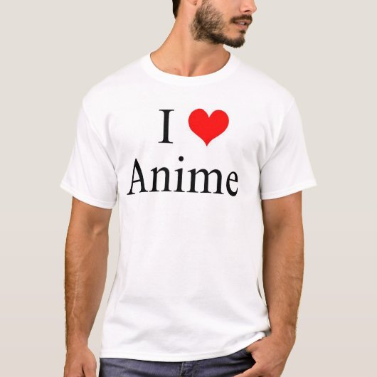 Ik hou van Anime T-shirt (Voorkant)