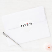 Ik hou van Ankara Hart Sticker (Envelop)