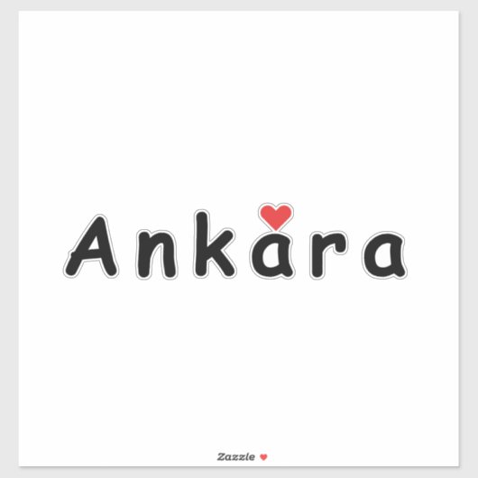 Ik hou van Ankara Sticker (Vel)