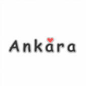 Ik hou van Ankara Sticker (Voorkant)