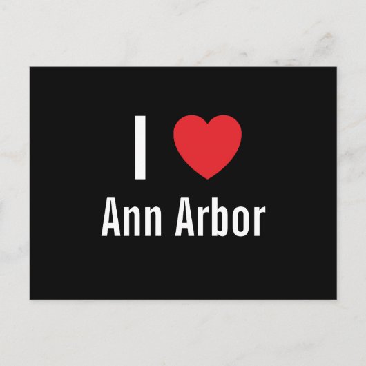 Ik hou van Ann Arbor Briefkaart (Voorkant)