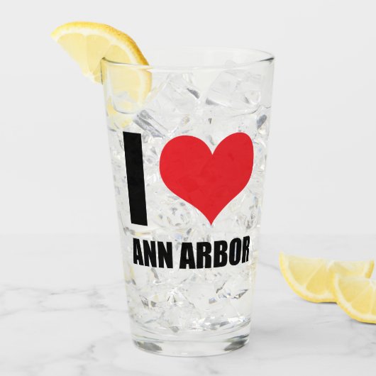 Ik hou van Ann Arbor Glas (Voorkant ijs)