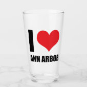 Ik hou van Ann Arbor Glas (Voorkant)