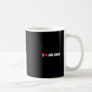 Ik hou van Ann Arbor Michigan Hart Reis Reis Vakan Koffiemok
