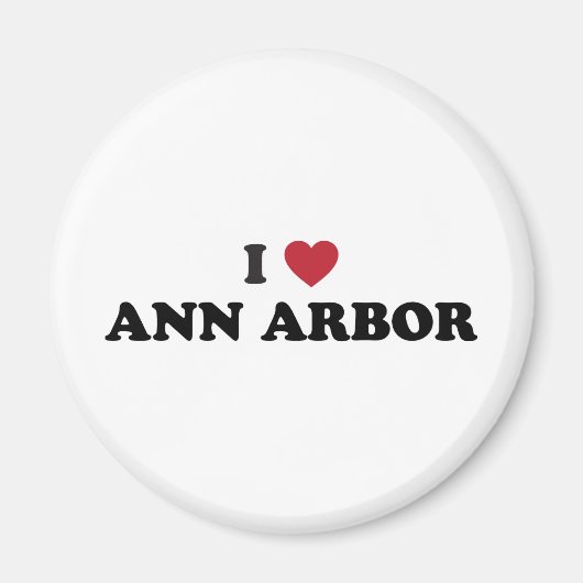 Ik hou van Ann Arbor Michigan Magneet (Voorkant)