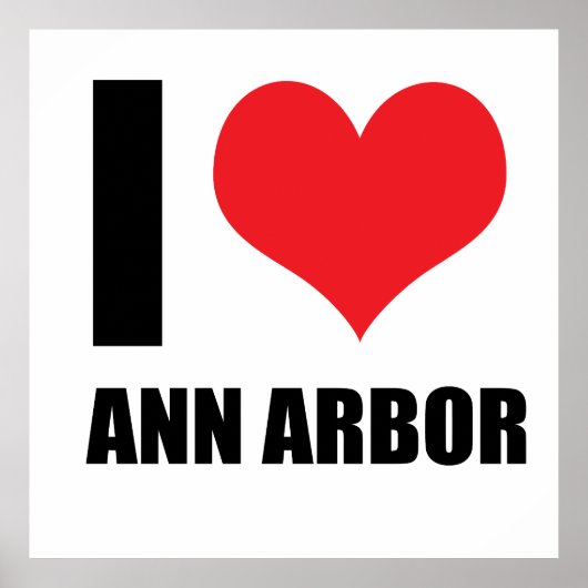 Ik hou van Ann Arbor Poster (Voorkant)