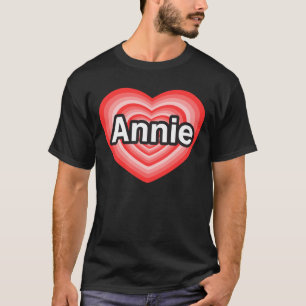 Ik hou van Annie. Ik hou van je Annie. Hart T-shirt