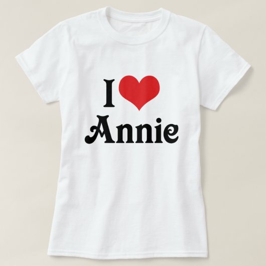 Ik hou van Annie T-shirt (Design voorkant)