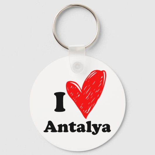 Ik hou van Antalya Sleutelhanger (Voorkant)