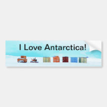 Ik hou van Antarctica! Bumpersticker