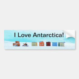 Ik hou van Antarctica! Bumpersticker