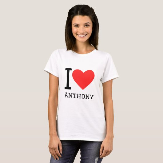 Ik hou van anthony t-shirt (Voorkant volledig)