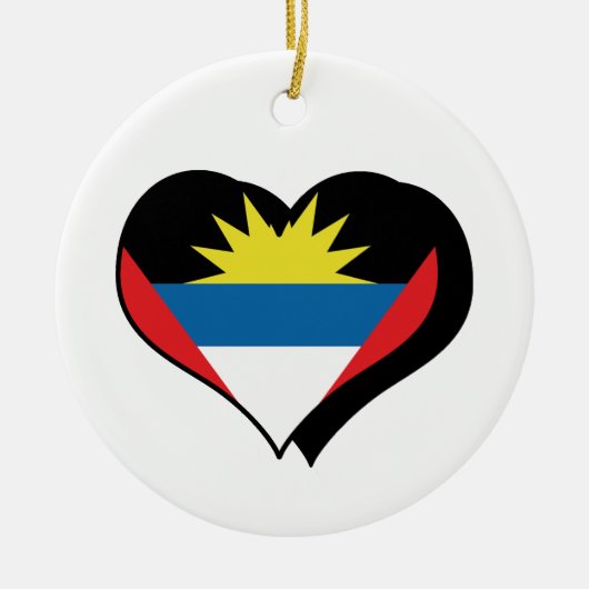 Ik hou van Antigua en Barbuda Ornament (Voorkant)