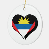Ik hou van Antigua en Barbuda Ornament (Links)