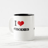 Ik hou van antilichamen tweekleurige koffiemok (Voorkant links)