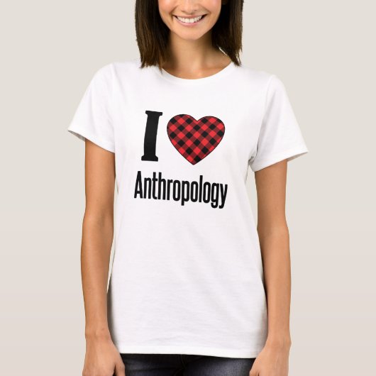 Ik hou van antropologie t-shirt (Voorkant)
