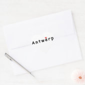 Ik hou van Antwerpen Hart Sticker (Envelop)