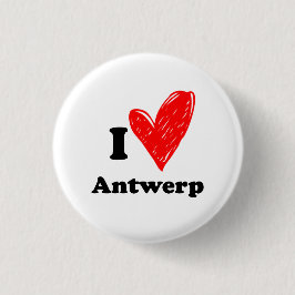 Ik hou van Antwerpen Ronde Button 3,2 Cm