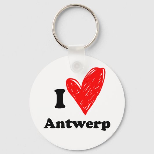 Ik hou van Antwerpen Sleutelhanger (Voorkant)
