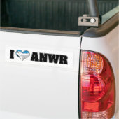Ik hou van ANWR Bumpersticker (Op Truck)