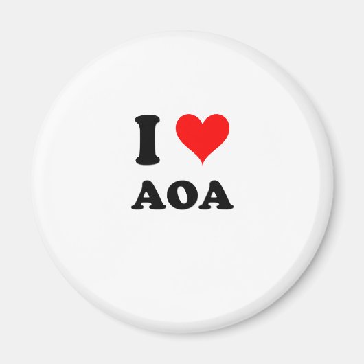 Ik hou van Aoa Magneet (Voorkant)