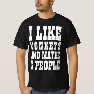 IK HOU VAN APEN EN MISSCHIEN 3 MENSEN T-Shirt