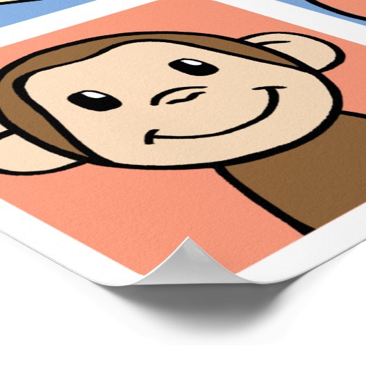 Ik hou van apen poster (Hoek)