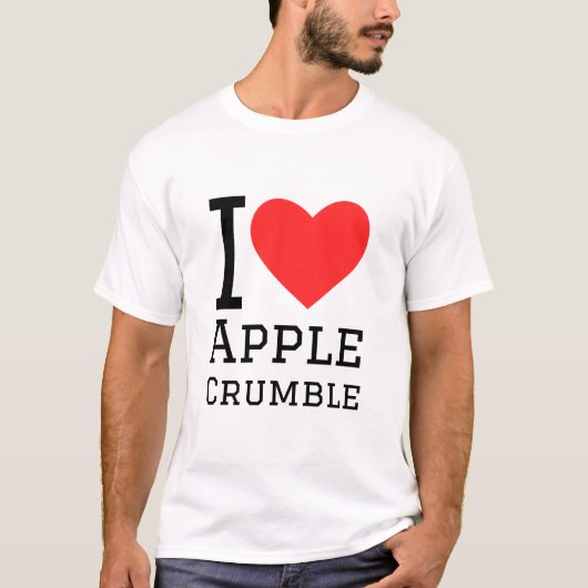 Ik hou van appelcrumble t-shirt (Voorkant)