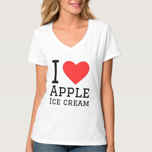 Ik hou van appelijs t-shirt (Voorkant)