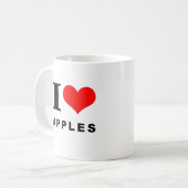 Ik hou van appels koffiemok (Voorkant links)