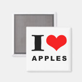 Ik hou van appels magneet (Voorkant / Achterkant)