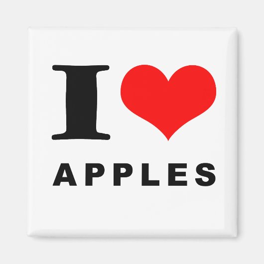 Ik hou van appels magneet (Voorkant)
