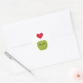 Ik hou van appels ronde sticker (Envelop)