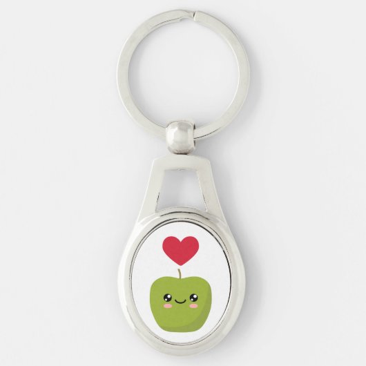 Ik hou van appels sleutelhanger (Voorkant)