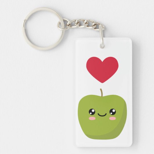 Ik hou van appels sleutelhanger (Voorkant)