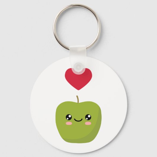 Ik hou van appels sleutelhanger (Voorkant)