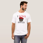 Ik hou van appels t-shirt (Voorkant volledig)