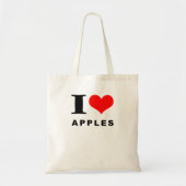 Ik hou van appels tote bag (Voorkant)