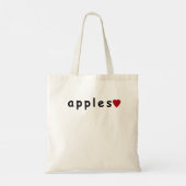 Ik hou van appels tote bag (Achterkant)