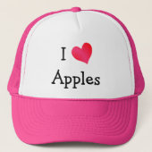 Ik hou van appels trucker pet (Voorkant)