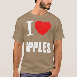 Ik hou van appels voor mannen vrouwen en studenten t-shirt