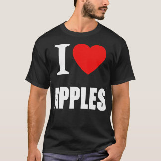 Ik hou van appels voor mannen vrouwen en studenten t-shirt